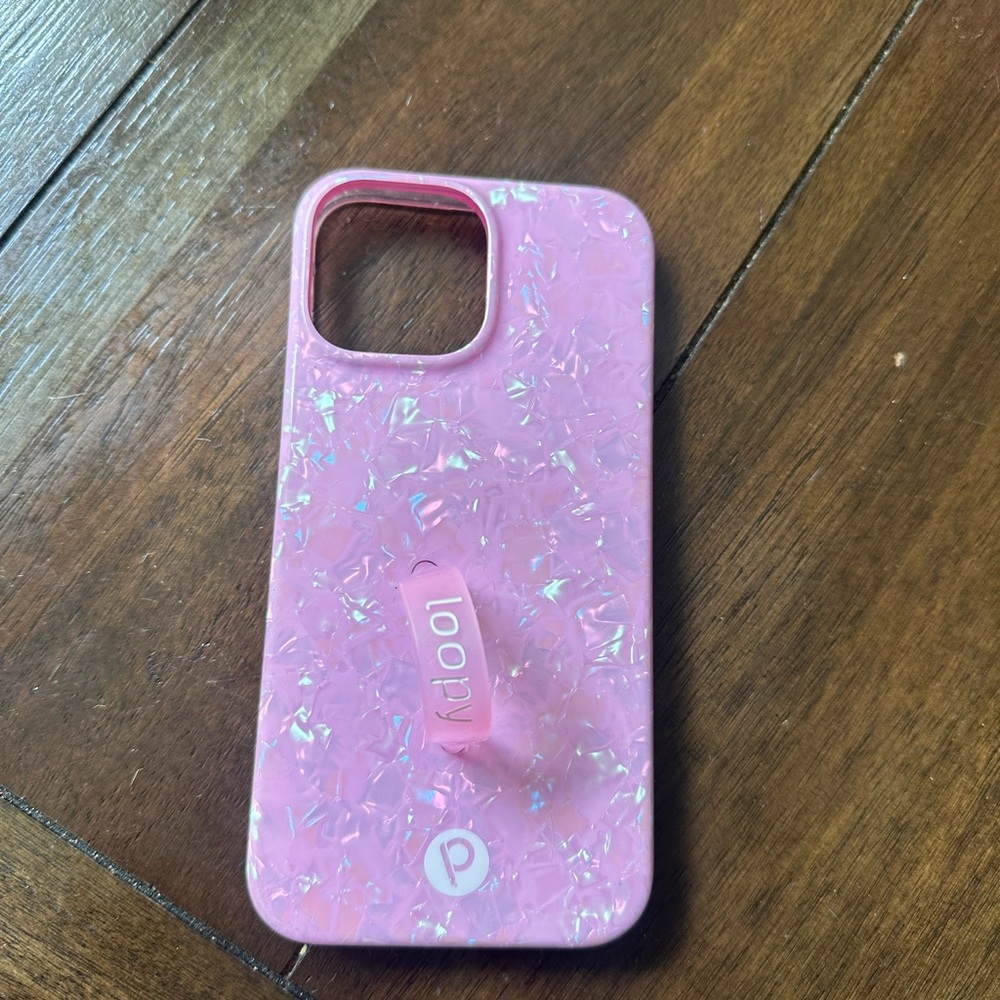 Loopy Case Pink Glittery iPhone Case